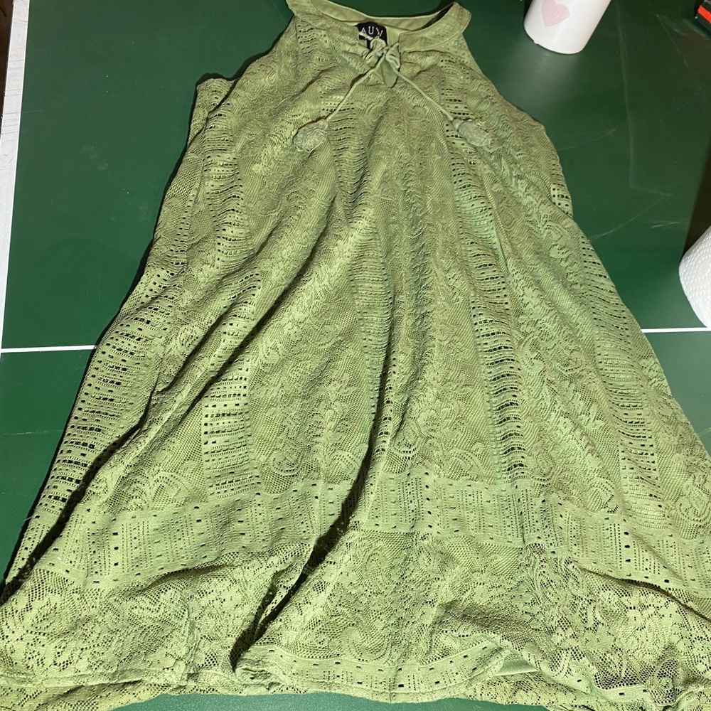 Olive green dress